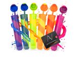 Avana Stampi Per Ghiaccio Riutilizzabili In Silicone 6 Pezzi Stampi Per Ghiaccioli Ice Pop Maker Acqua Ghiaccioli Colorati - Bpa Free