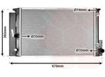 Van Wezel 53002474 - Oe 160022160 Radiatore, Raffreddamento Motore Per Auris (E15), Auris (E18), Corolla (E15), Verso (R2)