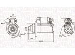Magneti Marelli 063721294010 Motorino Di Avviamento 1,1 Kw Per Vw Golf V Hatchback (1K1) 12 V