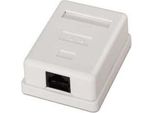 Aisens - Rosetta Di Superficie Rj45 Cat.5E Utp 1 Presa, Bianco