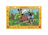Dino Puzzle Talpa E Locomotiva 15 Pezzi