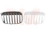 Van Wezel 0684512 Griglia Radiatore Griglia Anteriore Per Bmw X1 (F48) Destra Cromata/Nera