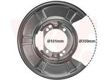 Van Wezel 3077371 - Oe 9064230420 Piastra Di Ancoraggio, Asse Posteriore Per Sprinter (W906), Crafter (2E), Crafter (2F)