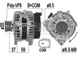 Alternatore Era 14V 175A Per MERCEDES-BENZ Cla Gla-Class A-Class B-Class