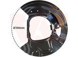 Van Wezel Parafango Disco Freno Per Bmw X5 (E70) Anteriore Destro 0687372 Piastra Di Ancoraggio