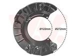 Van Wezel Parafango Disco Freno Per Mini Hatchback (R50, R53) Anteriore Sinistro 0502371 Piastra Di Ancoraggio