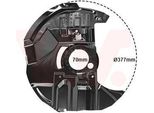Van Wezel 0646376 - Oe 34116759788 Piastra Di Ancoraggio, Asse Anteriore Destro Per Z4 (E85), Z4 (E86), Serie 3 (E46)