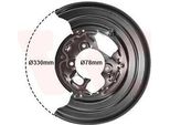 Van Wezel 5862374 - Oe 2E0609452 Piastra Di Ancoraggio, Asse Posteriore Destro Per Sprinter (W906), Crafter (2E), Crafter (2F)