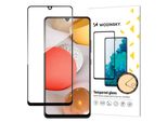 Wozinsky Super Duro Pieno Colla Vetro Temperato Per Schermo Intero Con Telaio Amichevole Caso Samsung Galassia A42 5G Nero