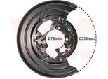 Van Wezel 5862373 - Oe 2E0609451 Piastra Di Ancoraggio, Asse Posteriore Sinistro Per Sprinter (W906), Crafter (2E), Crafter (2F)