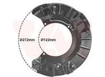 Van Wezel 0502372 - Oe 34116754928 Piastra Di Ancoraggio, Asse Anteriore Destro Per R52, R50, R53
