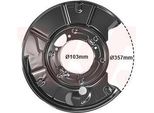 Van Wezel Parafango Disco Freno Adatto Per MERCEDES-BENZ Classe S Berlina (W220) Posteriore Sinistro 3036373 Piastra Di Ancoraggio