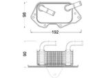 Mahle Clc 186 000S - Oe 06E117021G Radiatore Olio Per A4 (8K), A5 (8T), A5 (8F), A6 (4F), A6 (4G), A4 (8E), A4 (8H), A7 (4G), A8 (4H), Q5 (8R), Q7 (4L), Touareg (7P)