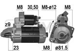 Era 220033A Motorino Di Avviamento 2,3Kw Per Piattaforma/Telaio Fiat Ducato (230) 12V