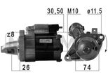 Era 220723A Motorino Di Avviamento 0,8 Kw Per Toyota Yaris Hatchback (P9) 12 V