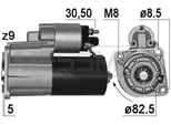 Era 221009A - Anlasser Oe 1 911 023, Starter Per Arosa (6H), Cordoba (6L), Ibiza (6L), Fabia I (6Y), Lupo (6E1, 6X1), Polo (6N), Polo (9N), Polo (6V)