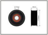 Caffaro 108-00 Puleggia Tenditore Cinghia A V 70Mm Per Vw Touareg (7P5, 7P6) Touareg (7LA, 7L6, 7L7) Phaeton (3D1, 3D2, 3D3, 3D4, 3D6, 3D7, 3D8, 3D9)