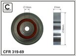 Caffaro 319-69 Puleggia Folle Cinghia A V 90Mm Per Toyota Avensis Estate (T25) Corolla Liftback (E11) Avensis (T25) Avensis Notchback (T25)