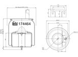 Febi Bilstein Soffietto Pneumatico 174464 Per Volvo Fh 249 510 Mm 259 226 Mm