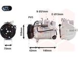 Van Wezel 3001K717 - Compressore Aria Condizionata Oe 38304660 Per Classe A (W176), Classe B (W246)