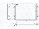 Magneti Marelli 350213196100 - Oe 7M3121253F Radiatore, Raffreddamento Motore Per Alhambra (7V), Sharan (7M)