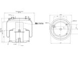 Febi Bilstein Soffietto Pneumatico Soffietto 176793 Asse Posteriore Non Sterzante Per Daf Cf 290 500 Mm 258 227 Mm