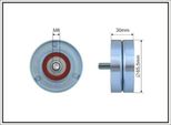 Caffaro 398-98 Puleggia Tenditore Cinghia A V 66Mm Adatta A MERCEDES-BENZ Classe E Berlina (W211) Classe C Berlina (W203) Classe E Estate (S211)