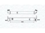 Magneti Marelli 351319204410 - Intercooler Oe 6R0145805 Per A1 (8X), Toledo Iv (KG3), Ibiza (6J, 6P), Roomster (5J), Rapid (Nh), Fabia Ii (54), Polo (6C, 6R)