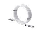 Cavo Magnetico Usb - Lightning Remax Auto-Organizzante 2,1 A 1 M Bianco (Rc-125I Bianco)