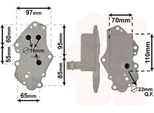 Van Wezel 37013703 Radiatore Olio Motore Per Opel Insignia Caravan Astra J Sports Tourer (P10) Astra J Zafira Tourer C (P12) Astra K Sports Tourer (B16)