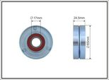 Caffaro 500514 Rullo Tenditore Cinghia Trapezoidale Dentata 65 Mm Per Vw Golf Vi (5K1) Polo Hatchback (6R1, 6C1) Golf Plus (5M1, 521) Touran (1T3) Caddy Iii Station Wagon