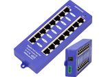 Extralink 8 Porte Gigabit Poe Injector 8X 1000Mb/S RJ45, Modalità B, Rete Ideale Per Telecamere Ip, Voip, Wi-Fi Compatibile Con Qualsiasi Switch Di Rete Ethernet