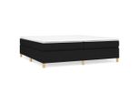 Vidaxl Struttura Letto A Molle Insacchettate Nera 200X200 Cm In Tessuto