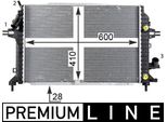 Mahle Cr 1857 000P - Oe 1300275 Radiatore, Raffreddamento Motore Per Zafira B