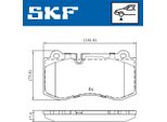 Set Di Pastiglie Freno Anteriori Skf Adatte Per MERCEDES-BENZ Classe E Berlina (W211) Vkbp 80549