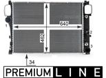 Mahle Cr 38 000P - Oe 215000103 Radiatore, Raffreddamento Motore Per Classe S (W221), Classe S (C216)