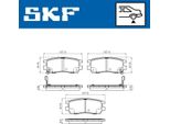 Set Pastiglie Freno Posteriori Skf Per Mitsubishi Pajero Ii (V3W, V2W, V4W) Vkbp 90571 A