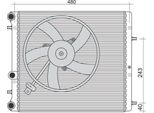 Magneti Marelli 350213851000 - Oe 6Q0121201BT Radiatore, Raffreddamento Motore Per Ibiza (6J, 6P), Ibiza (6L), Cordoba (6L), Roomster (5J), Rapid (Nh), Fabia Iii (Nj), Fabia Ii (54), Fabia I (6Y), Polo (6C, 6R), Polo (9N)