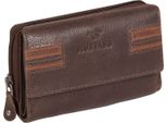 Mustang Pelle Portafoglio Asti Loudi Wallet Dark Brown Marrone