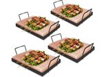 Yakimz Pietra Dicon Supporto Pietra Diper Grill 30X20X3Cm Set Yakiniku Chef Bbq Xl Grilling 4X