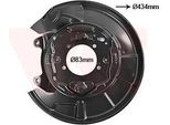 Van Wezel Piastra Paraspruzzi Disco Freno Per Toyota Rav 4 Ii (CLA2, XA2, ZCA2, ACA2) Posteriore Sinistro 5377373 Piastra Di Ancoraggio