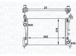 Magneti Marelli 350213899000 Radiatore Acqua Radiatore Motore Per Fiat Grande Punto (199) Punto (188) Punto Evo (199) Punto (199) Qubo (225)