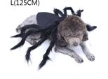 Halloween Pet Dog Cat Spider Clothes Puppy Cosplay Costume Per Cani Gatti Party Cosplay Funny Outfit, L(125CM)