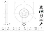 Disco Freno Anteriore Bmw 3/5/6/7/8/X5/X6/X7 2,0-4,4 15- Le