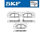 Set Pastiglie Freno Posteriori Skf Per Subaru Forester (Sg) Vkbp 90907 A