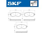 Skf Set Di Pastiglie Freno Pastiglie Freno Anteriori Per Hyundai Coupe (Rd) Vkbp 80827 A