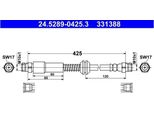 Cavo Freno Flessibile Vw Posteriore Caddy 1,2-2,0 09-15 Sinistro/Destro