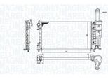 Magneti Marelli 350213194200 Radiatore Radiatore Acqua Radiatore Motore Per Fiat Punto (188)
