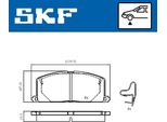 Set Pastiglie Freno Anteriori Skf Per Toyota Starlet (EP91) Vkbp 80817 A