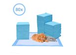 Tolletour 80X Pad Per Cuccioli 60X60Cm Pad Per Cani Pad Per L'addestramento Pad Assorbenti Per Cuccioli Lettiera Per Gatti Lettiera Per Cani